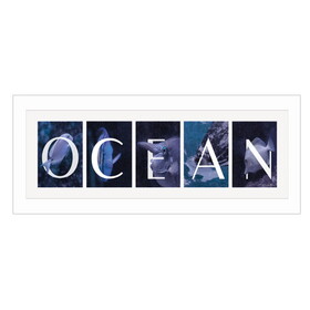 "Ocean" by Robin-Lee Vieira, Printed Wall Art, Ready to Hang Framed Poster, White Frame B06786664
