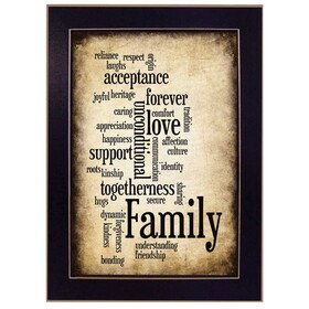 "Family I" by Susan Ball, Printed Wall Art, Ready to Hang Framed Poster, Black Frame B06786680