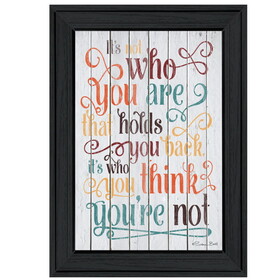 "Who You Think You Are" by Susan Ball, Ready to Hang Framed Print, Black Frame B06786704