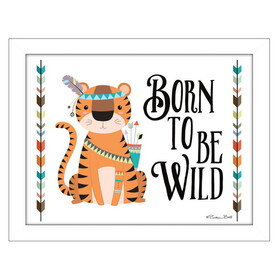 "Born to be Wild" by Susan Boyer, Printed Wall Art, Ready to Hang Framed Poster, White Frame B06786707