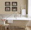 "Bathroom I Collection " 4-Piece Vignette by Pam Britton, Printed Wall Art, Ready to Hang Framed Poster, Black Frame B06786749