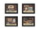 "Bathroom I Collection " 4-Piece Vignette by Pam Britton, Printed Wall Art, Ready to Hang Framed Poster, Black Frame B06786749