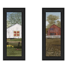 Trendy Decor 4U "Country Bams" Framed Wall Art, Modern Home Decor Framed Print for Living Room, Bedroom & Farmhouse Wall Decoration by Billy Jacobs B06786794