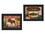 "Lodge I Collection" 2-Piece Vignette by Mollie B., Printed Wall Art, Ready to Hang Framed Poster, Black Frame B06786806