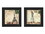 "Post Cards Collection" 3-Piece Vignette by Dee Dee, Printed Wall Art, Ready to Hang Framed Poster, Black Frame B06786815