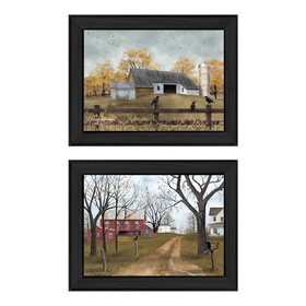 Trendy Decor 4U "Country Roads" Framed Wall Art, Modern Home Decor Framed Print for Living Room, Bedroom & Farmhouse Wall Decoration by Billy Jacobs B06786835