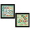 "Good Things Collection" 2-Piece Vignette by Mollie B., Printed Wall Art, Ready to Hang Framed Poster, Black Frame B06786855
