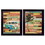 "Journey Collection" 2-Piece Vignette by Marla Rae, Printed Wall Art, Ready to Hang Framed Poster, Black Frame B06786859