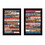 "America Proud II Collection" 2-Piece Vignette by Marla Rae, Printed Wall Art, Ready to Hang Framed Poster, Black Frame B06786869
