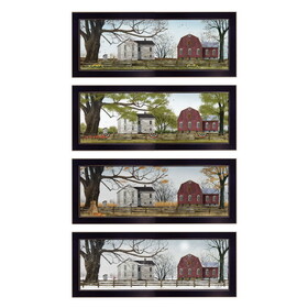 Trendy Decor 4U "Four Seasons Collection II" Framed Wall Art, Modern Home Decor Framed Print for Living Room, Bedroom & Farmhouse Wall Decoration by Billy Jacobs B06786894