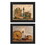 "Friendship is the Spice of Life Collection" 2-Piece Vignette by Billy Jacobs, Printed Wall Art, Ready to Hang Framed Poster, Black Frame B06786925