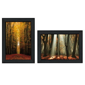 "Highway to Heaven Collection" 2-Piece Vignette by Martin Podt, Printed Wall Art, Ready to Hang Framed Poster, Black Frame B06786940
