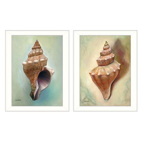"Echo Collection" 2-Piece Vignette by Ed Wargo, Printed Wall Art, Ready to Hang Framed Poster, White Frame B06786976