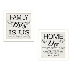 "Family" 2-Piece Vignette by Cindy Jacobs, White Frame B06787091