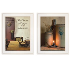 "What I Love Most" 2-Piece Vignette by Susie Boyer, White Frame B06787109
