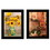 "Vintage Country & Sunflowers" 2-Piece Vignette by Anthony Smith, Black Frame B06787156