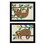"Cute Sloths" 2-Piece Vignette by Bernadette Deming, Black Frame B06787157