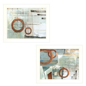 "Balance this I & II" 2-Piece Vignette by Cloverfield & Co, White Frame B06787167