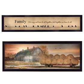 "Together Blessed We Have It All" 2-Piece Vignette by Lori Deiter, Black Frame B06787185