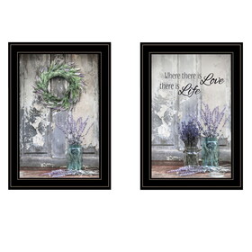 "Where There is Love" 2-Piece Vignette by Lori Deiter, Black Frame B06787187