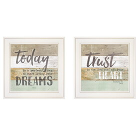 "Trusting in the Lord" 2-Piece Vignette by Marla Rae, White Frame B06787221
