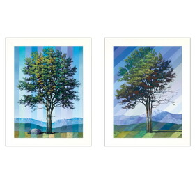 "Catching Light as Time Passes" 2-Piece Vignette by Tim Gagnon, White Frame B06787243