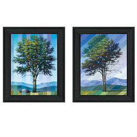"Catching Light as Time Passes" 2-Piece Vignette by Tim Gagnon, Black Frame B06787244