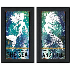 "Under The Sea" 2-Piece Vignette by Cindy Jacobs, Black Frame B06787259