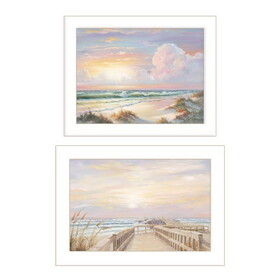 "Sunrise-Sunset" 2-Piece Vignette by Georgia Janisse, White Frame B06787279