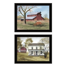 "End of Summer" 2-Piece Vignette by Billy Jacobs, Black Frame B06787316
