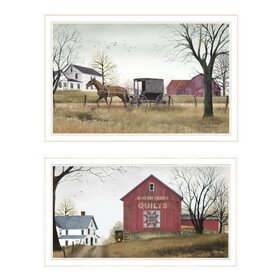 "Goin to Market" 2-Piece Vignette by Billy Jacobs, White Frame B06787329