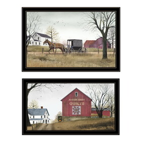 "Goin to Market " 2-Piece Vignette by Billy Jacobs, Black Frame B06787330