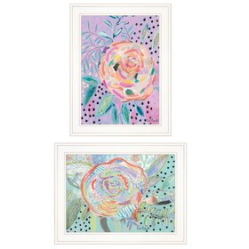 "Bloom for Yourself" 2-Piece Vignette by Kait Roberts, White Frame B06787337
