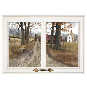 "The Road Home" by Billy Jacobs, Ready to Hang Framed Print, White Window-Style Frame B06787357