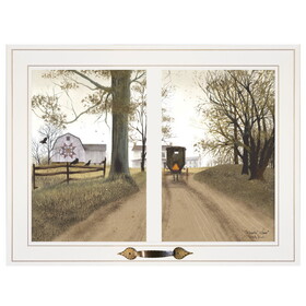 "Heading Home" by Billy Jacobs, Ready to Hang Framed Print, White Window-Style Frame B06787359