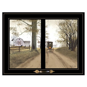 "Heading Home" by Billy Jacobs, Ready to Hang Framed Print, Black Window-Style Frame B06787360