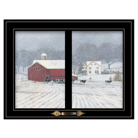 "The Home Place" by Bonnie Mohr, Ready to Hang Framed Print, Black Window-Style Frame B06787362