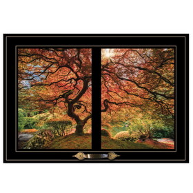 "First Colors of Fall I" by Moises Levy, Ready to Hang Framed Print, Black Window-Style Frame B06787370