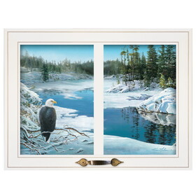 "The Lookout" by Kim Norlien, Ready to Hang Framed Print, White Window-Style Frame B06787373