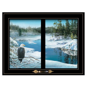 "The Lookout" by Kim Norlien, Ready to Hang Framed Print, Black Window-Style Frame B06787374