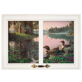 "Northern Tranquility" by Kim Norlien, Ready to Hang Framed Print, White Window-Style Frame B06787375