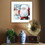 "Santa with Lantern" by Bluebird Barn Ready to Hang Holiday Framed Print, White Frame B06787392