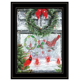 "Christmas Peace" by Ed Wargo Ready to Hang Framed Print, Black Frame B06787397