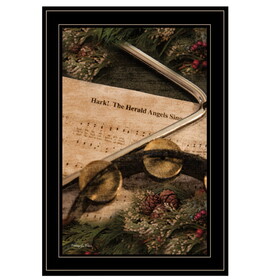 "The Angels Sing" by Robin Lee Vieria Ready to Hang Framed Print, Black Frame B06787405