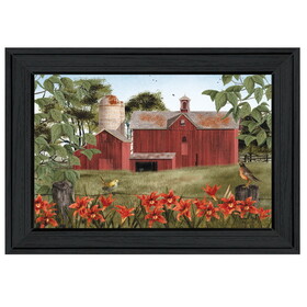 "Summer Days" by Billy Jacobs, Ready to Hang Framed Print, Black Frame B06787419