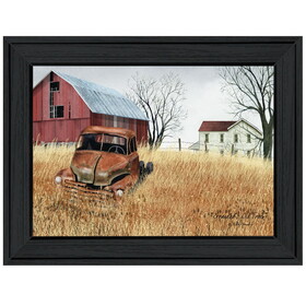 "Granddad's Old Truck" by Billy Jacobs, Ready to Hang Framed Print, Black Frame B06787424