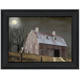 "Midnight Moon" by Billy Jacobs, Ready to Hang Framed Print, Black Frame B06787426