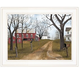 "The Old Dirt Road" by Billy Jacobs, Ready to Hang Framed Print, White Frame B06787431