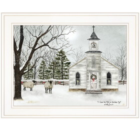 "I Heard the Bells on Christmas" by Billy Jacobs, Ready to Hang Framed Print, White Frame B06787441