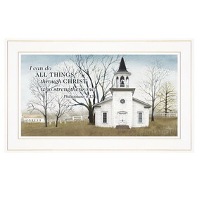 "I Can Do All Things" by Billy Jacobs, Ready to Hang Framed Print, White Frame B06787444